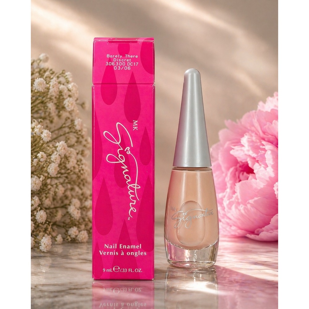 Mary Kay MK Signature Nail Enamel Barely There 306300 Nude Polish 9ml New in Box